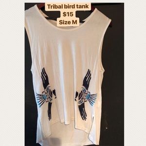 Tribal bird tank